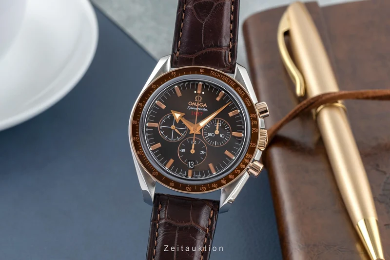 Omega Speedmaster chronograph steel / gold automatic men's watch 321.93.42.50.13.001 [2504754]