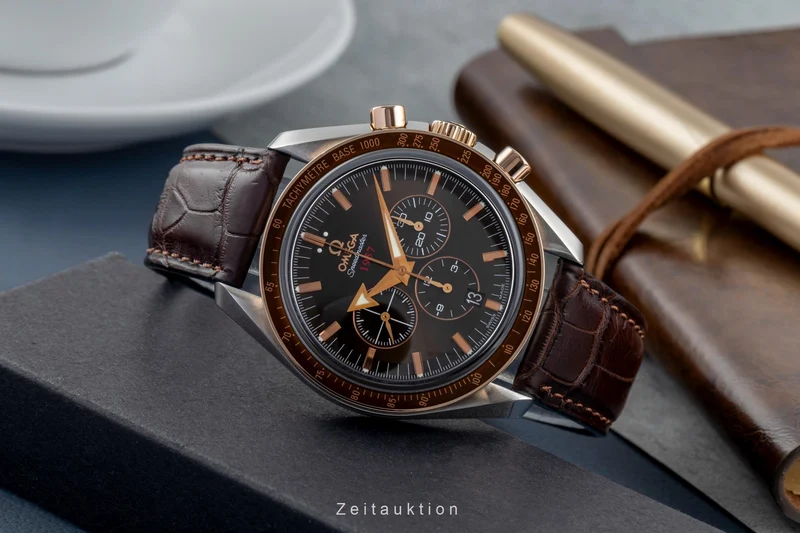 Omega Speedmaster chronograph steel / gold automatic men's watch 321.93.42.50.13.001 [2504754]