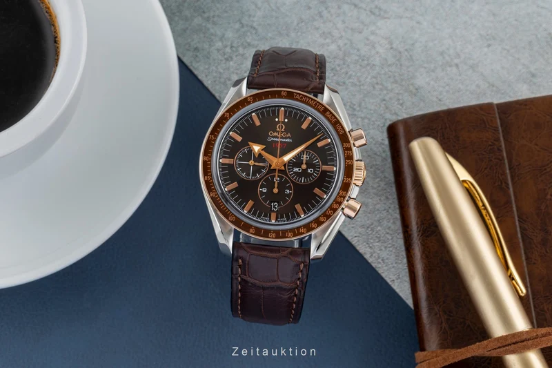 Omega Speedmaster chronograph steel / gold automatic men's watch 321.93.42.50.13.001 [2504754]