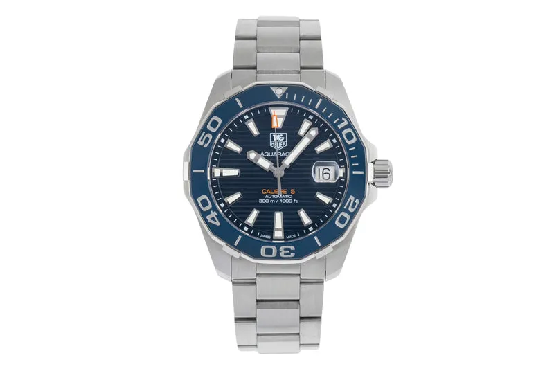 Tag Heuer Aquaracer steel automatic men's watch WAY211C.BA0928 LP: 3450EUR [2504488]