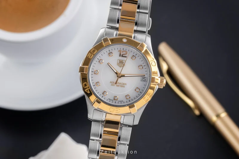 Tag Heuer Aquaracer gilt / steel quartz unisex WAF1320.BBO820 [2504984]