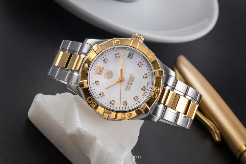 Tag Heuer Aquaracer gilt / steel quartz unisex WAF1320.BBO820 [2504984]