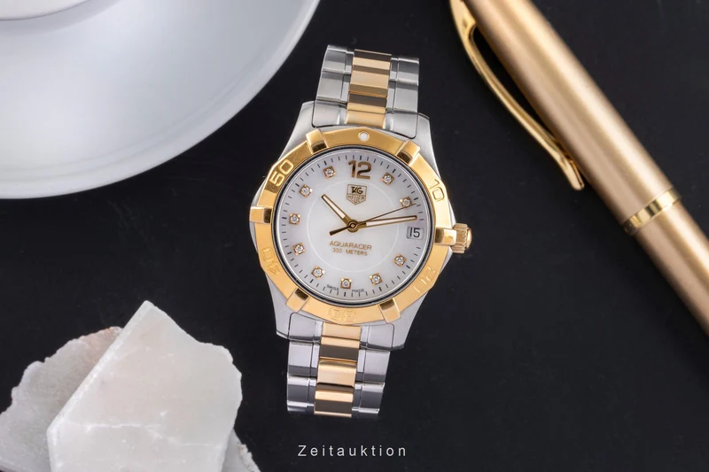 Tag Heuer Aquaracer gilt / steel quartz unisex WAF1320.BBO820 [2504984]