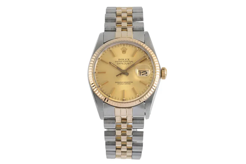 Rolex Datejust steel / gold automatic men's watch 16013 [2503042]