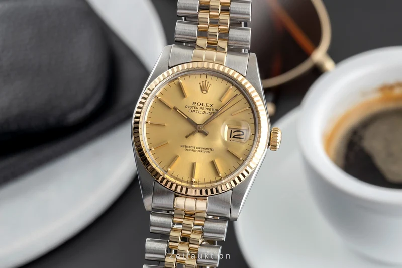 Rolex Datejust steel / gold automatic men's watch 16013 [2503042]