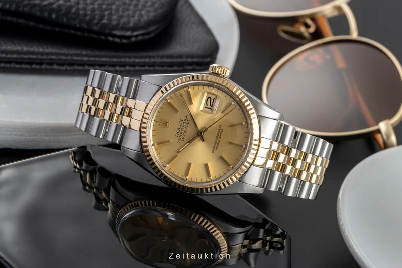 Rolex Datejust steel / gold automatic men's watch 16013 [2503042]
