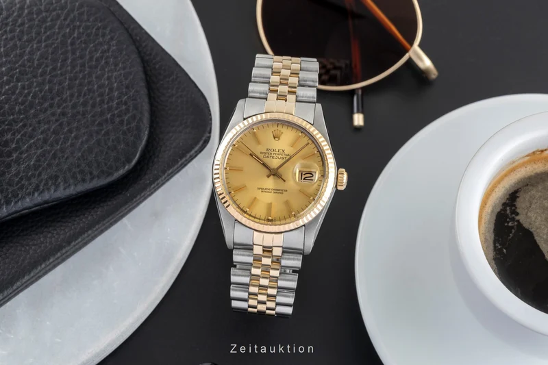 Rolex Datejust steel / gold automatic men's watch 16013 [2503042]