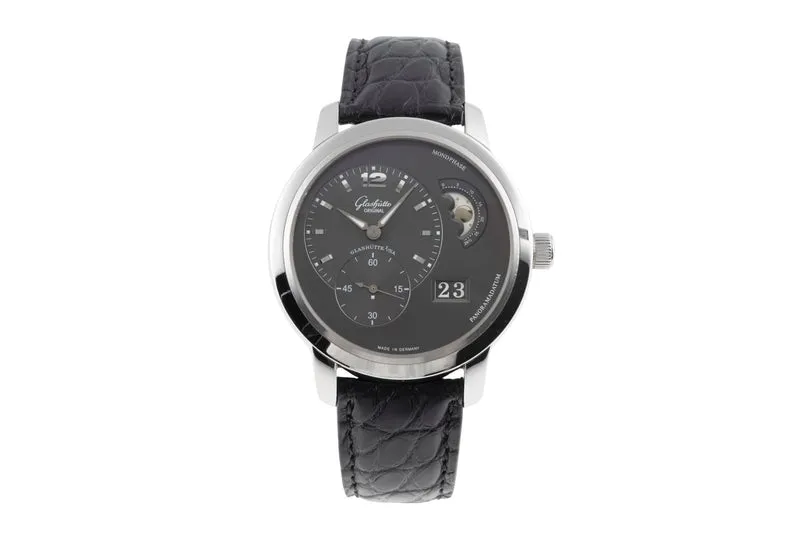 Glashütte PanoMaticLunar steel automatic men's watch 90-02-36-12-05 [2504105]