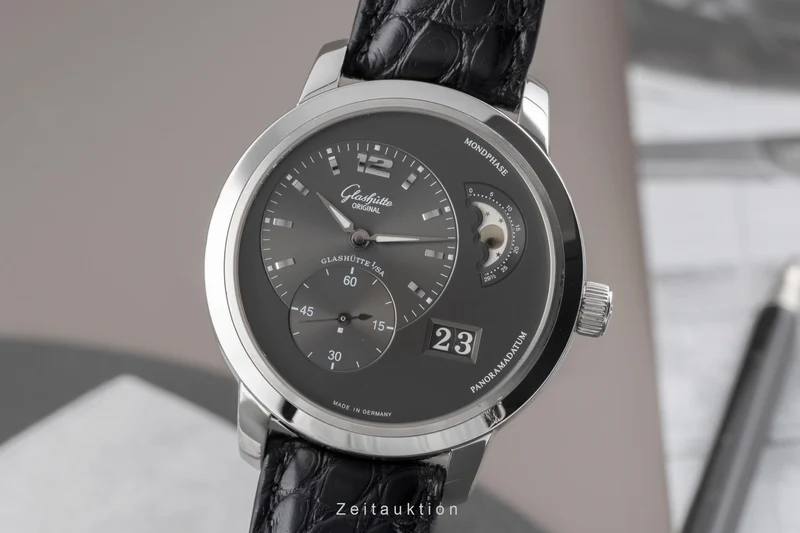 Glashütte PanoMaticLunar steel automatic men's watch 90-02-36-12-05 [2504105]