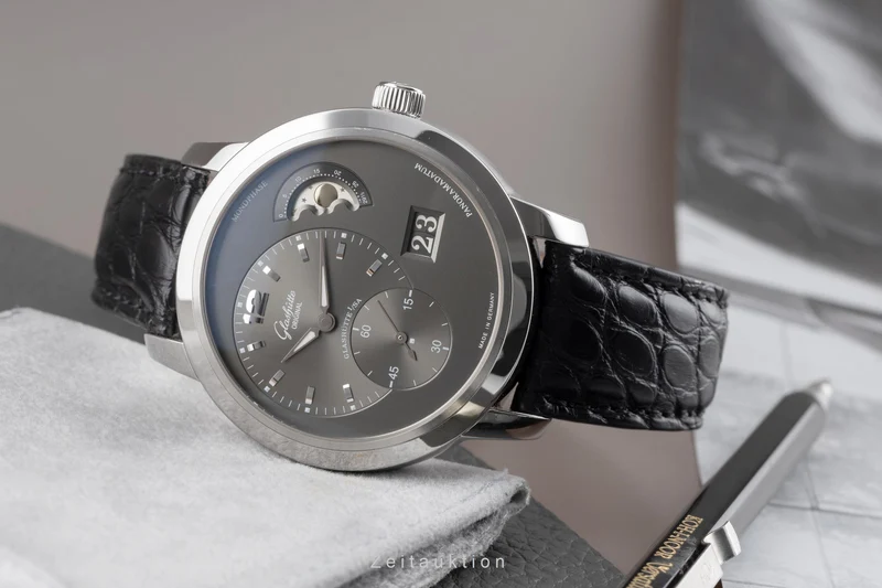Glashütte PanoMaticLunar steel automatic men's watch 90-02-36-12-05 [2504105]