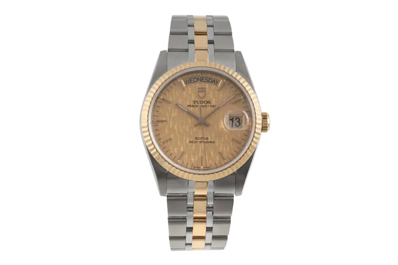 Tudor Date-Day steel / gold automatic men's watch 76213 [2503822]