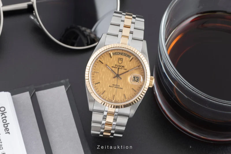 Tudor Date-Day steel / gold automatic men's watch 76213 [2503822]