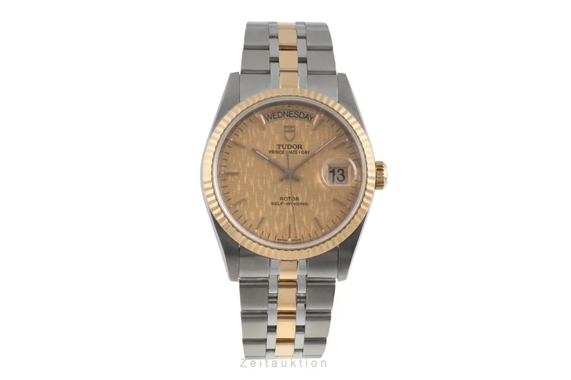 Tudor Date-Day steel / gold automatic men's watch 76213 [2503822]