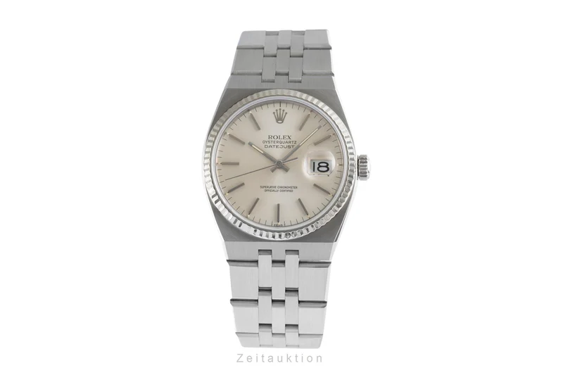 Rolex Oysterquartz steel / white gold quartz men's watch 17014 [2503996]