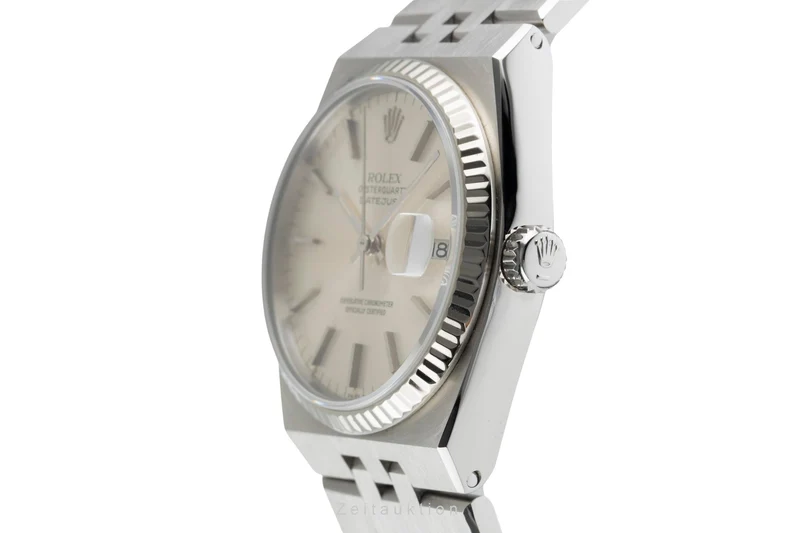Rolex Oysterquartz steel / white gold quartz men's watch 17014 [2503996]
