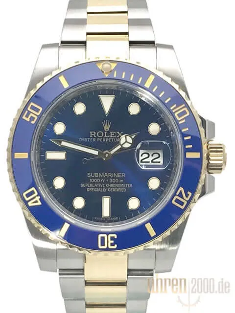 Rolex Submariner Date Edelstahl Gelbgold 116613LB aus 2016