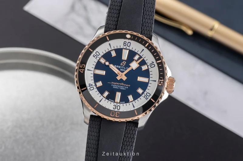 Breitling Superocean steel / gold automatic men's watch U17375 LP: 7200EUR [2504572]