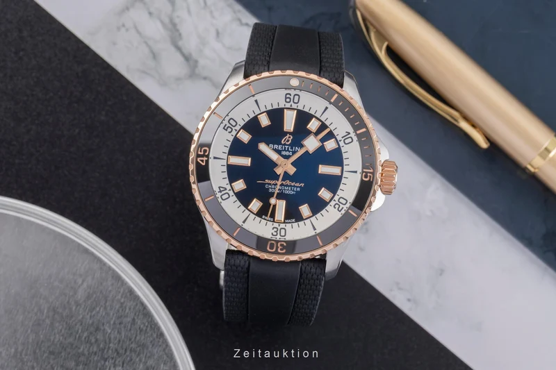 Breitling Superocean steel / gold automatic men's watch U17375 LP: 7200EUR [2504572]