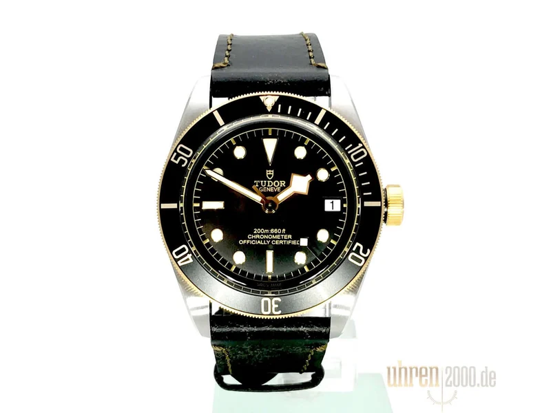 Tudor Heritage Black Bay Steel Gold 79733N-0001 Lederband