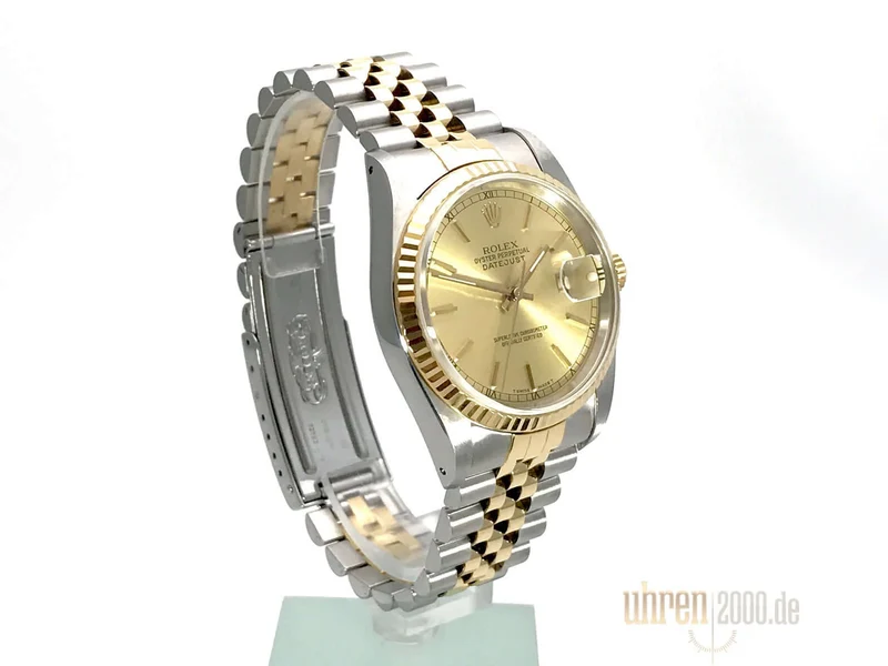 Rolex Datejust 36 Edelstahl - Gelbgold 16233 aus 1991