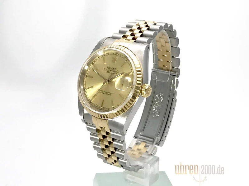 Rolex Datejust 36 Edelstahl - Gelbgold 16233 aus 1991
