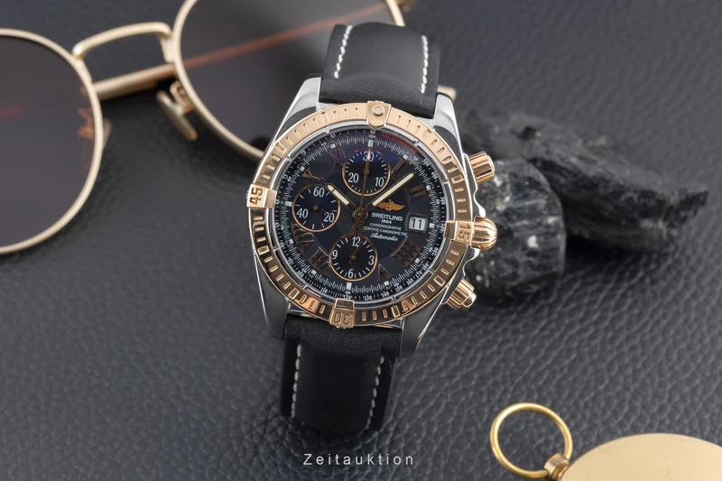 Breitling Chronomat chronograph steel / gold automatic men's watch C13356 LP: 12000EUR [2504519]