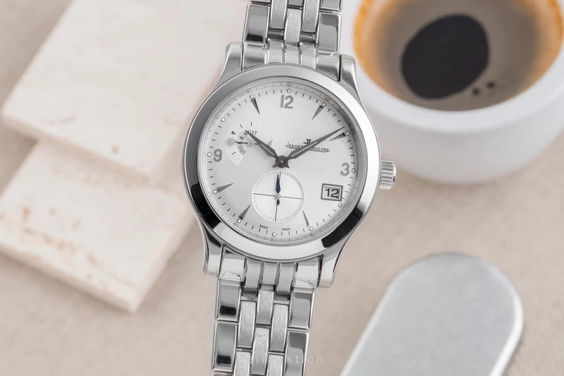 Jaeger LeCoultre Master Hometime steel automatic men's watch 147.8.05.S [2504816]