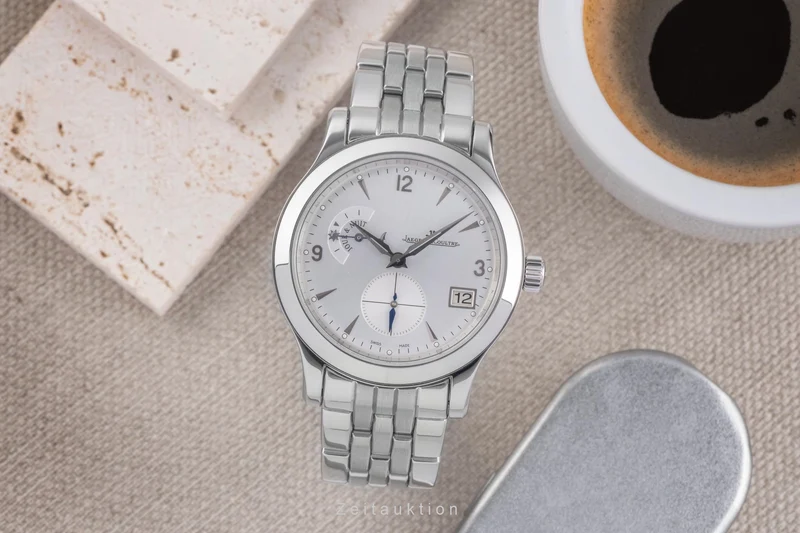 Jaeger LeCoultre Master Hometime steel automatic men's watch 147.8.05.S [2504816]