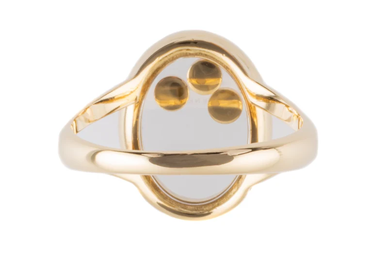 Chopard Happy Diamond Ring 18k (0.750) gold 31 diamonds with box RRP: 5800,- €[KL25999]