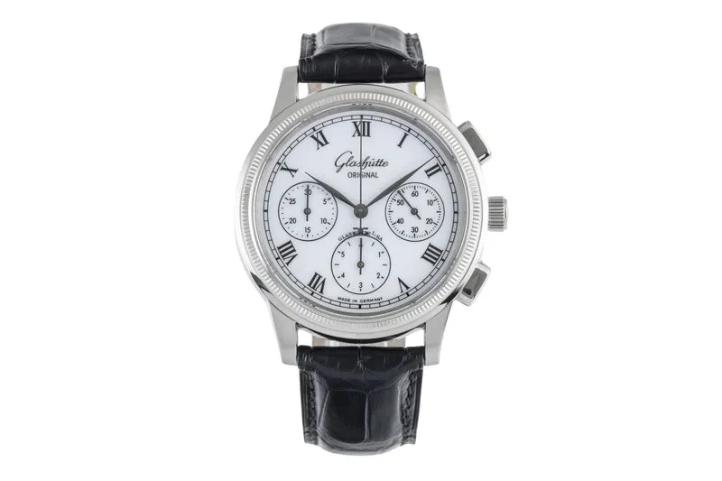 Glashütte Senator chronograph steel automatic men's watch 1-39-31-05-03-04 [2504667]