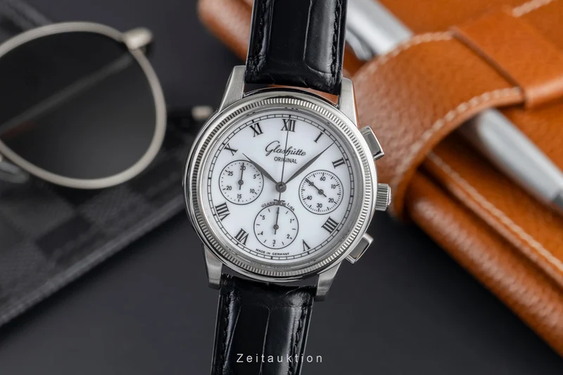 Glashütte Senator chronograph steel automatic men's watch 1-39-31-05-03-04 [2504667]