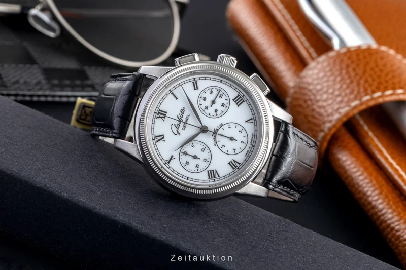 Glashütte Senator chronograph steel automatic men's watch 1-39-31-05-03-04 [2504667]