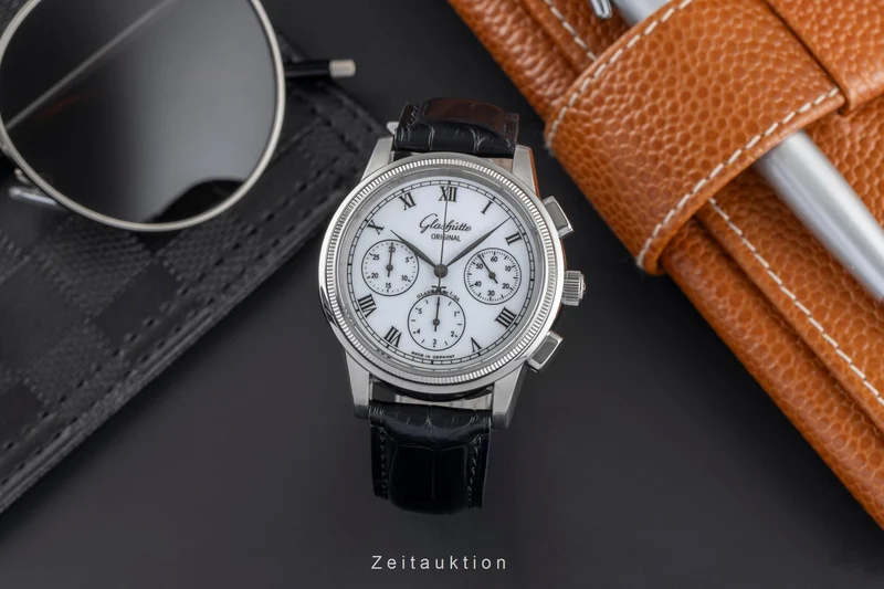 Glashütte Senator chronograph steel automatic men's watch 1-39-31-05-03-04 [2504667]