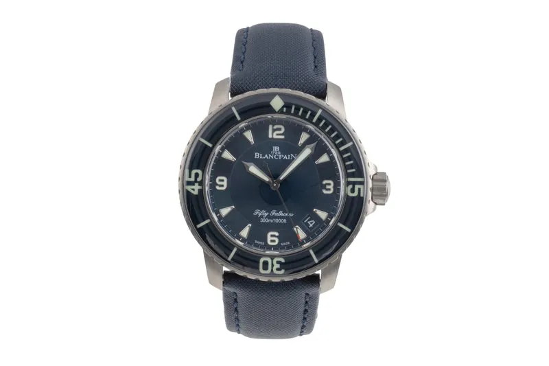 Blancpain Fifty Fathoms titanium automatic men's watch 5015 12B40 O52A LP: 17500EUR [2504871]