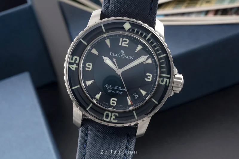 Blancpain Fifty Fathoms titanium automatic men's watch 5015 12B40 O52A LP: 17500EUR [2504871]