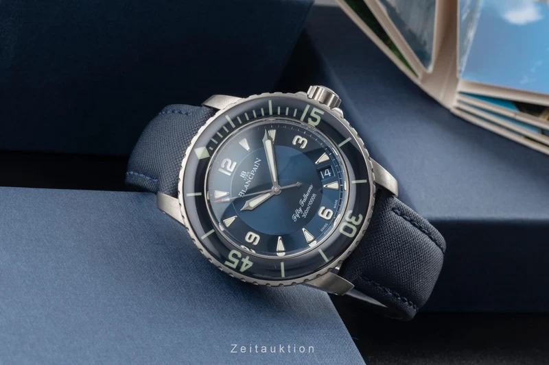 Blancpain Fifty Fathoms titanium automatic men's watch 5015 12B40 O52A LP: 17500EUR [2504871]
