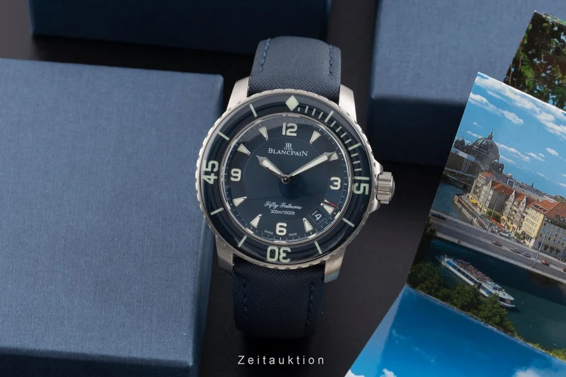 Blancpain Fifty Fathoms titanium automatic men's watch 5015 12B40 O52A LP: 17500EUR [2504871]
