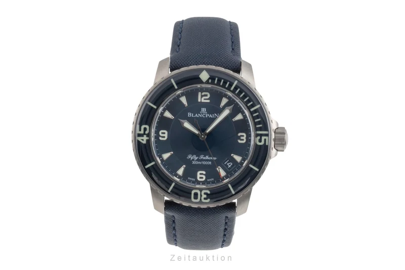 Blancpain Fifty Fathoms titanium automatic men's watch 5015 12B40 O52A LP: 17500EUR [2504871]
