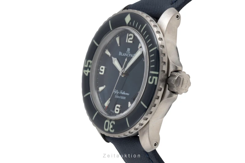 Blancpain Fifty Fathoms titanium automatic men's watch 5015 12B40 O52A LP: 17500EUR [2504871]