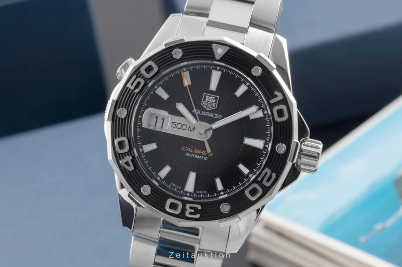 Tag Heuer Aquaracer steel automatic men's watch WAJ2114.BA0871 [2503175]