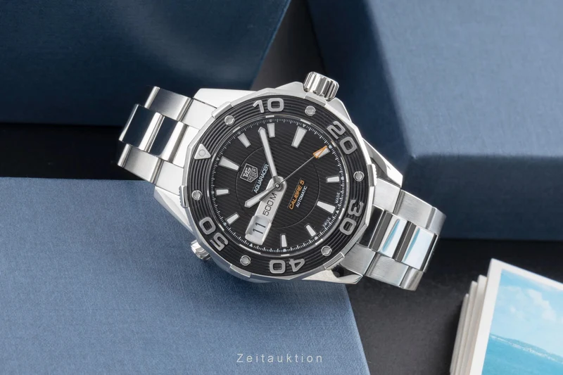 Tag Heuer Aquaracer steel automatic men's watch WAJ2114.BA0871 [2503175]