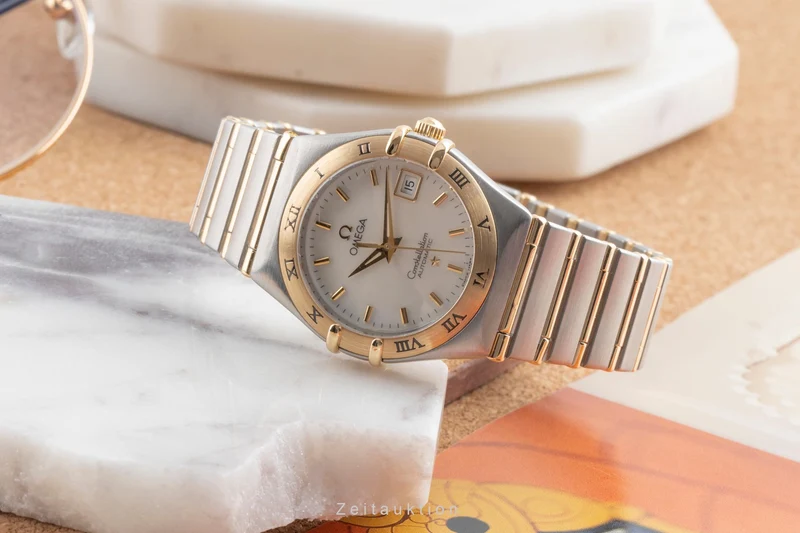 Omega Constellation steel / gold automatic women's watch 1292.70.00 [2503161]