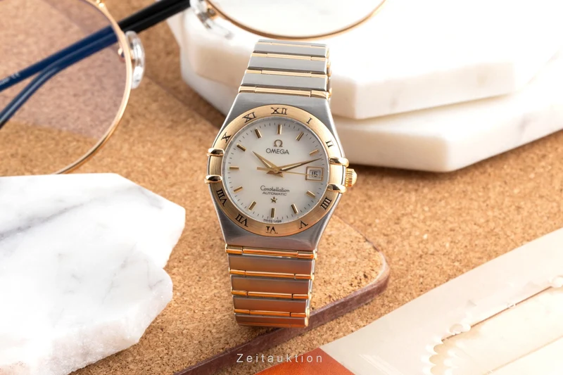Omega Constellation steel / gold automatic women's watch 1292.70.00 [2503161]