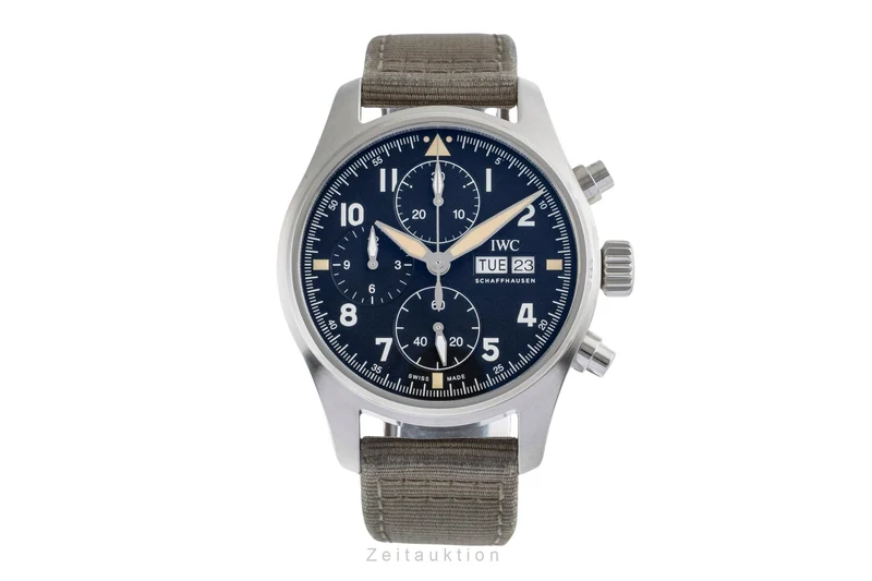 IWC Fliegerchronograph chronograph steel automatic men's watch IW387901 LP: 7300EUR [2504136]