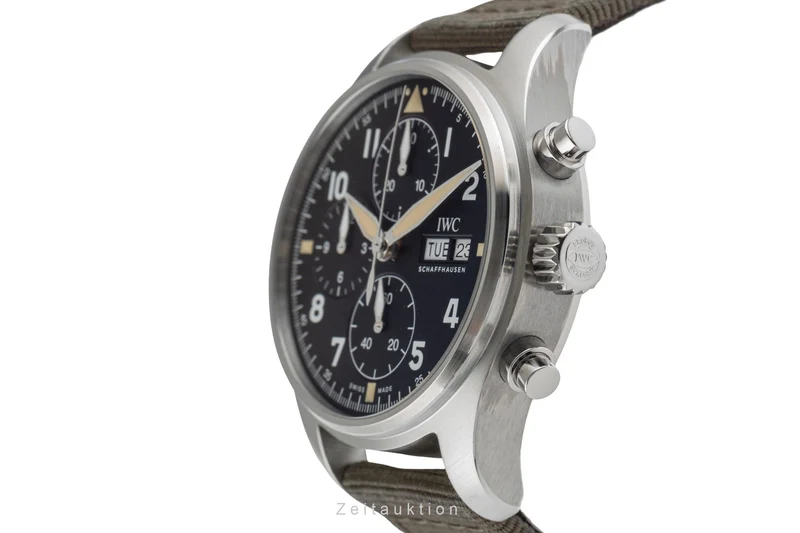 IWC Fliegerchronograph chronograph steel automatic men's watch IW387901 LP: 7300EUR [2504136]