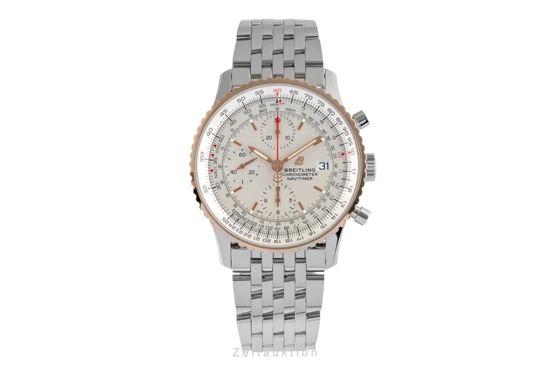 Breitling Navitimer chronograph steel / gold automatic men's watch U13324 LP: 8150EUR [2504541]