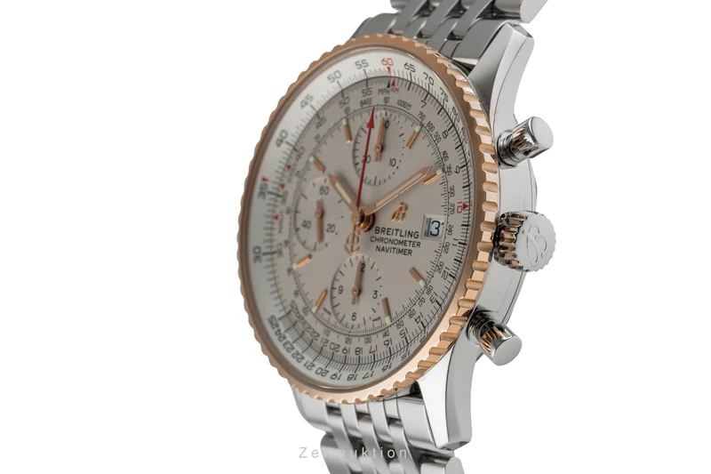 Breitling Navitimer chronograph steel / gold automatic men's watch U13324 LP: 8150EUR [2504541]