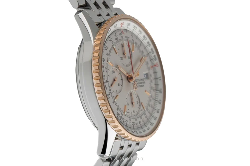 Breitling Navitimer chronograph steel / gold automatic men's watch U13324 LP: 8150EUR [2504541]