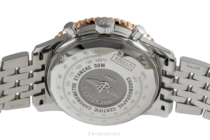 Breitling Navitimer chronograph steel / gold automatic men's watch U13324 LP: 8150EUR [2504541]