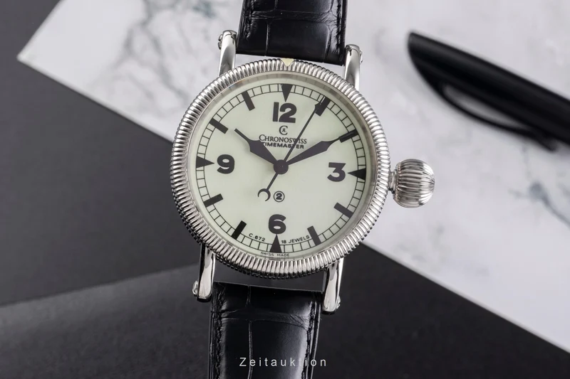 Chronoswiss Timemaster steel manual winding men's watch CH6233 [2505109]